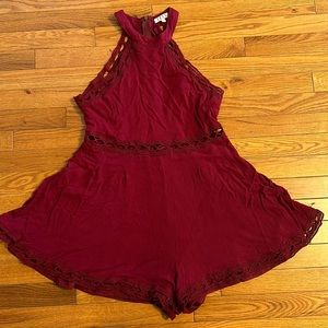 Maroon romper